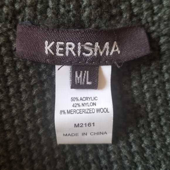 Kerisma women's army green cardigan size M - Picture 5 of 6